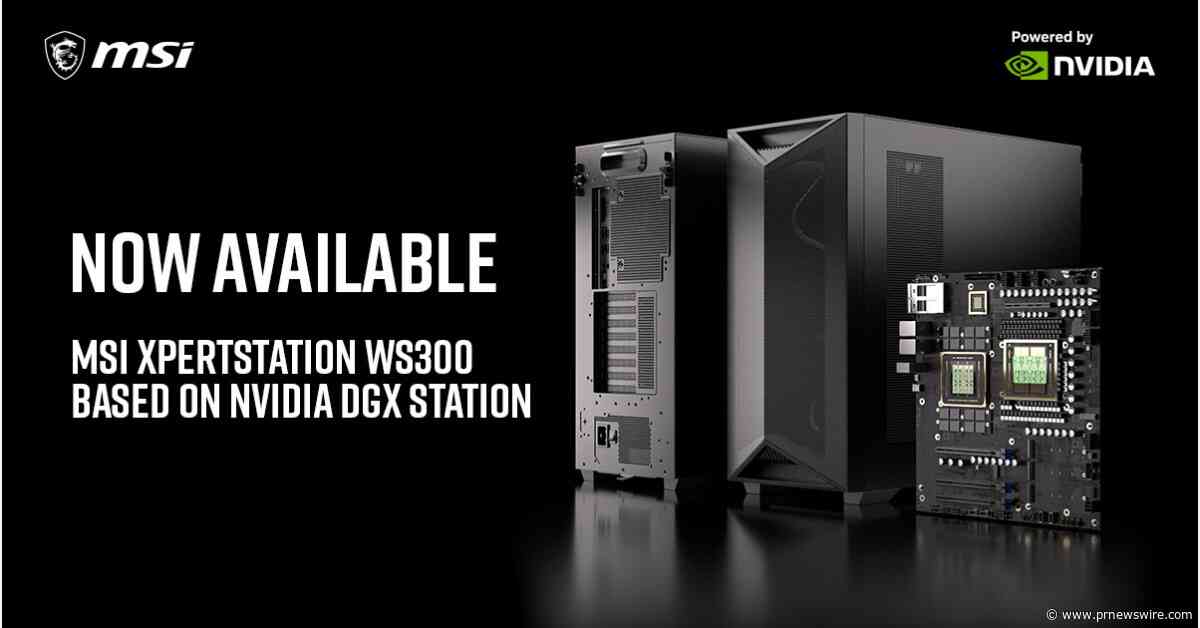 MSI XpertStation WS300 auf Basis der NVIDIA DGX Station ab sofort erhältlich