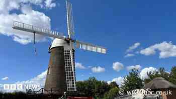 Historic windmill transformed with new sails