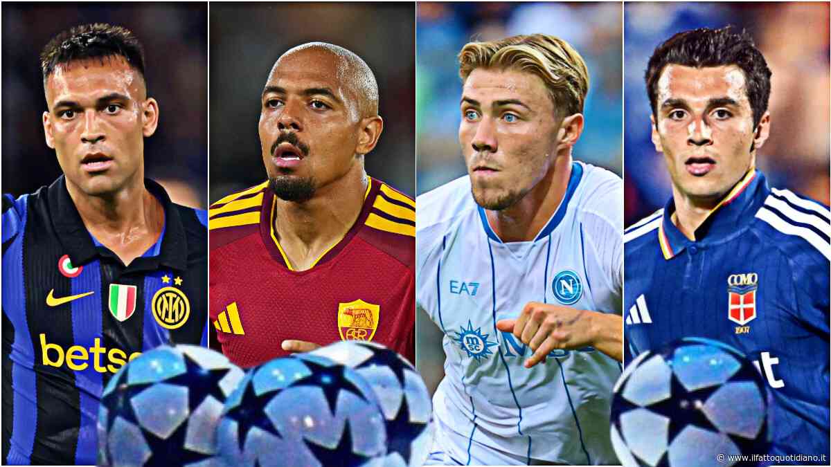 Sorteggio Champions: Real e Liverpool per l’Inter, la Roma contro Mou e Psg. Per il Napoli City e Arsenal. Il Como sfiderà il Barcellona