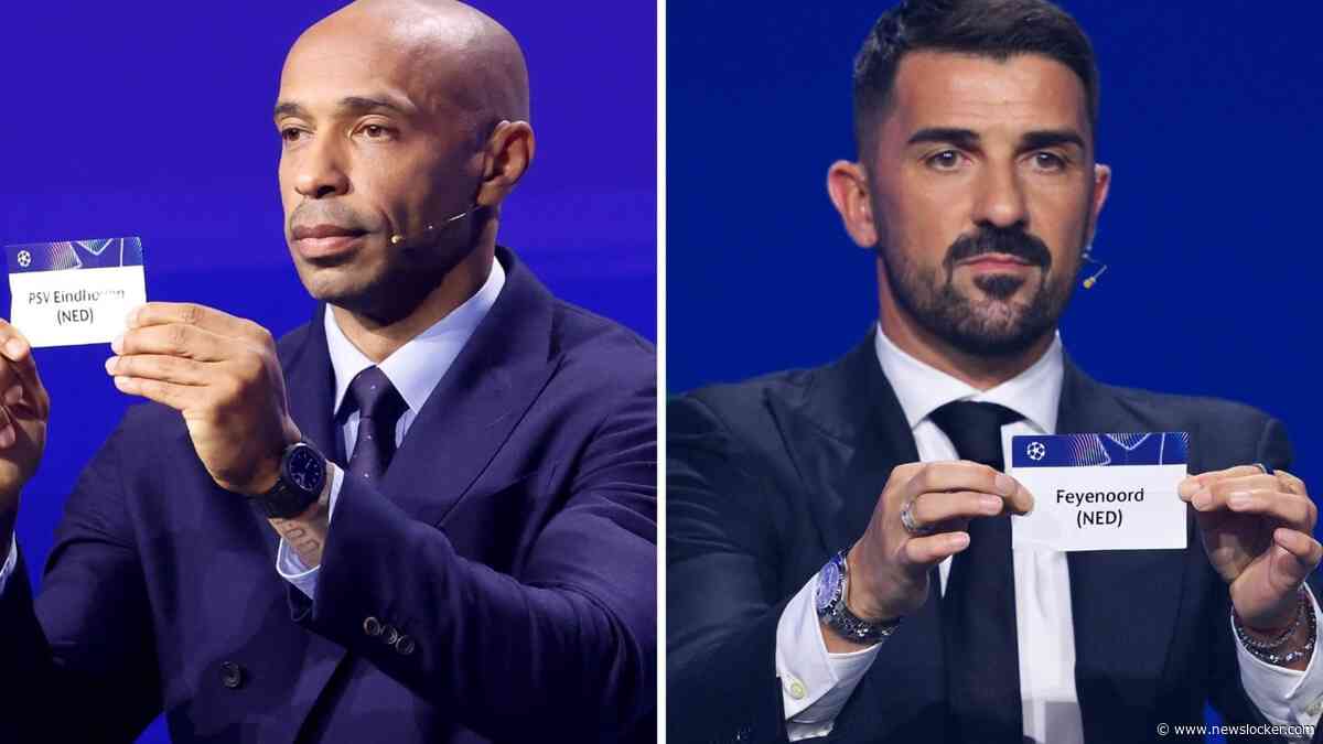 Loting Champions League bekend: PSV tegen Real én Atlético Madrid, Feyenoord treft Inter en Barça