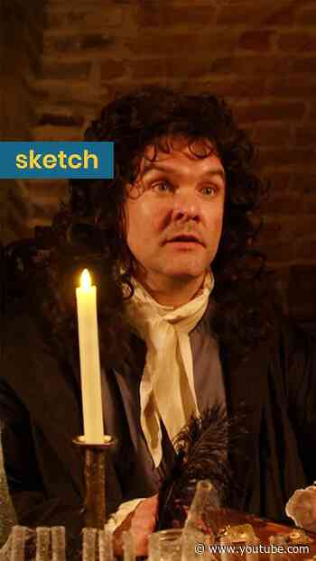 "Ik hou wel van vies, hoe viezer hoe beter" 🤢 #hetklokhuis #sketch #atonivanleeuwenhoek #microsoop