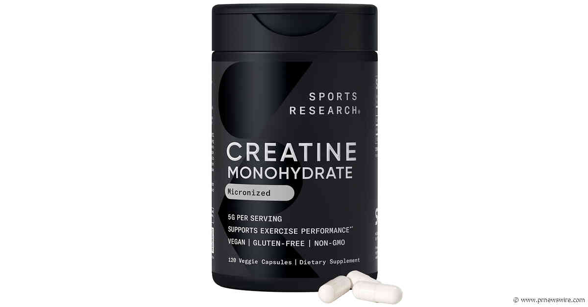 Sports Research® Expands Creatine Portfolio as the Category Evolves Beyond Traditional Sports Performance into Everyday Wellness
