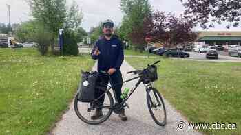 He bikes from Gatineau to Montreal. Here's why he takes the long way