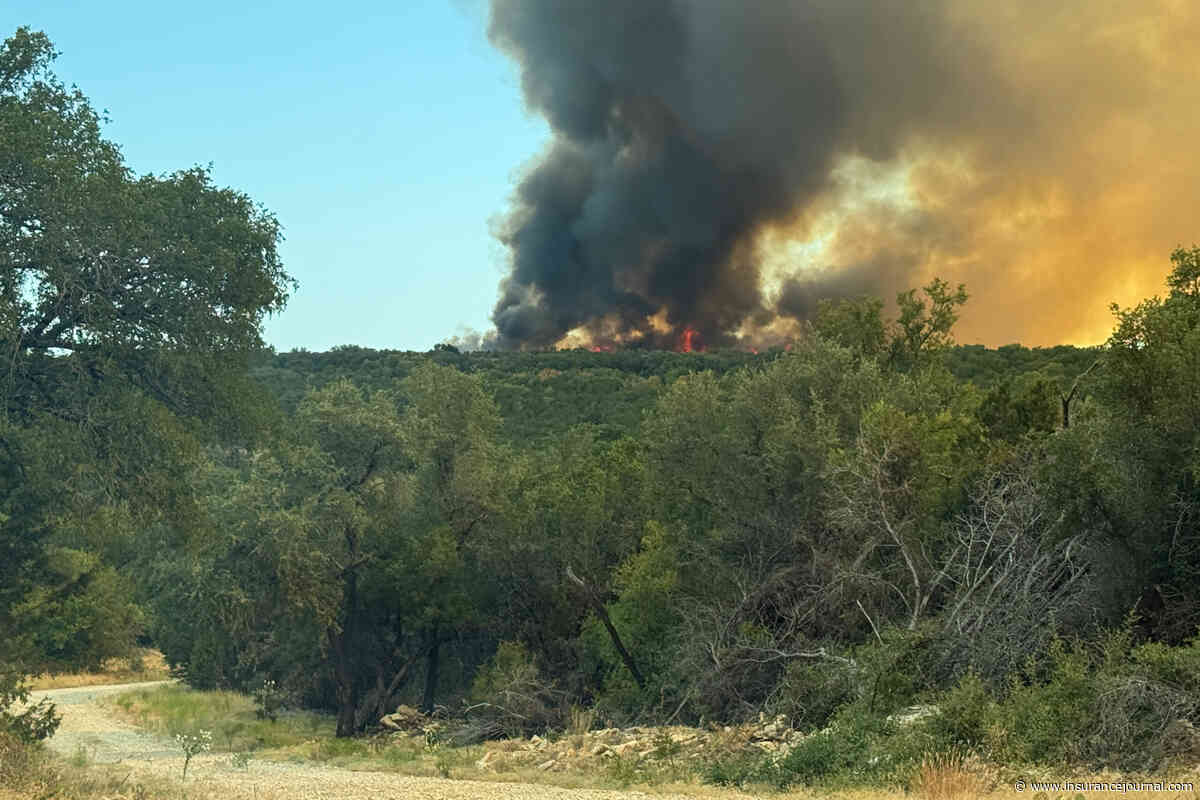 Wildfire Burns Structures in North Central Texas