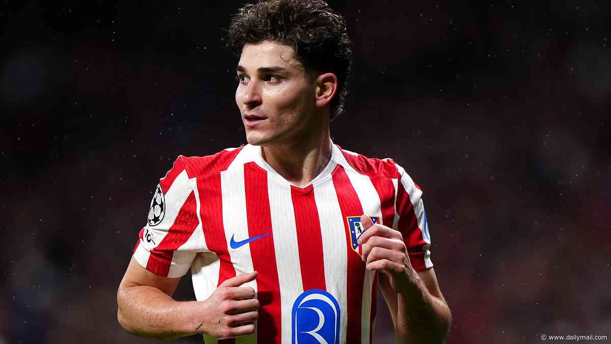 Arsenal given major boost in pursuit of £128m Julian Alvarez: Atletico chief insists they will 'never' negotiate with Barcelona after being left 'DISGUSTED' with club's pursuit of star
