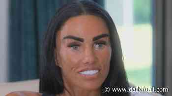 Katie Price gets another huge tattoo as she debuts floral inking on her thigh which symbolises 'new beginnings' - while her husband Lee Andrews 'remains in Dubai jail'