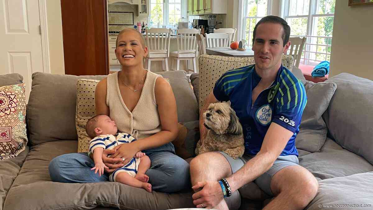 A growing family balances cancer treatment and newborn ahead of Closer to Free