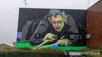 Ronnie O’Sullivan mural leaves fans in hysterics as 30ft ‘zombie’ artwork branded ‘terrifying’