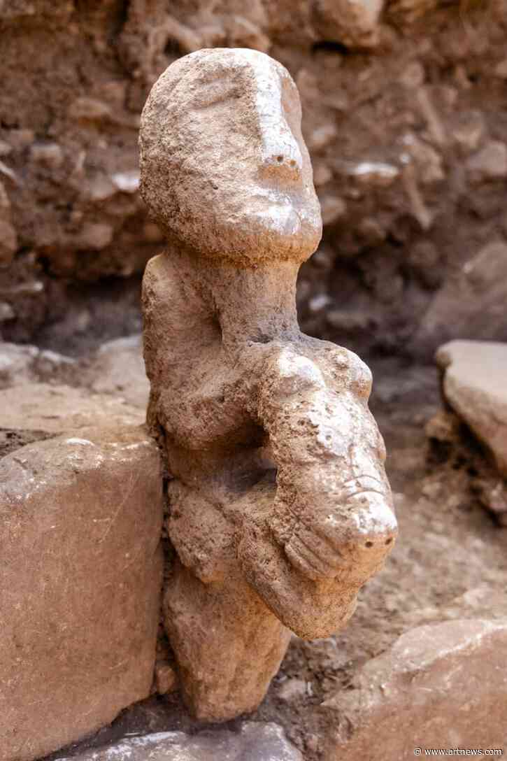 Neolithic Figure Astride a Leopard Unearthed in Turkey: ‘Unlike Anything Seen Before’