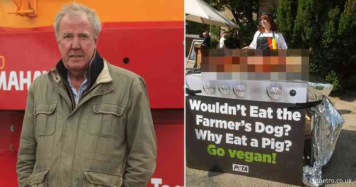 Jeremy Clarkson’s Farmer’s Dog pub faces protest as activists ‘barbecue dog’ outside