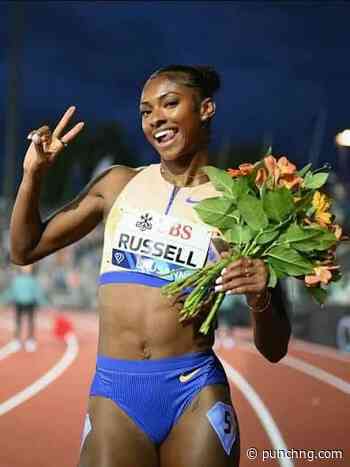 BREAKING: America’s Russell breaks Amusan’s world record