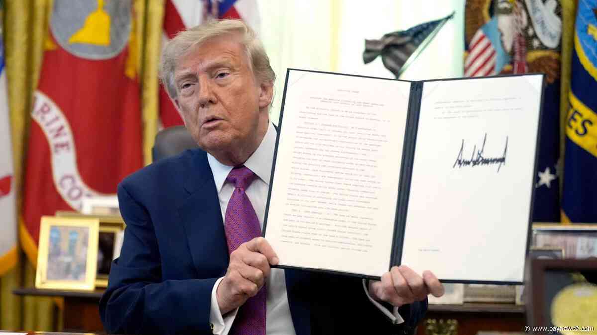 Trump signs order renaming Lake Ontario as 'Lake America' in the United States
