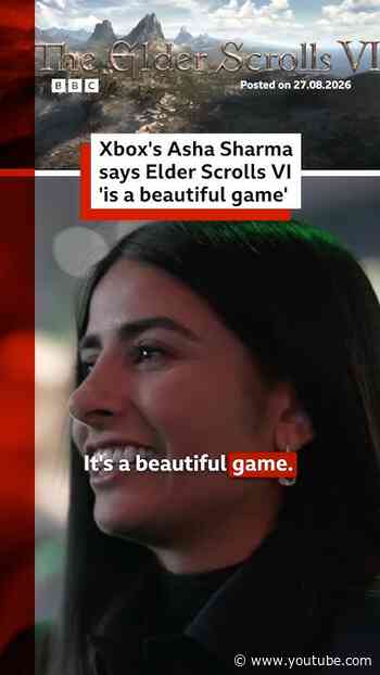 Elder Scrolls VI is beautiful, says Xbox CEO Asha Sharma. #ElderScrolls #Gamescom #BBCNews