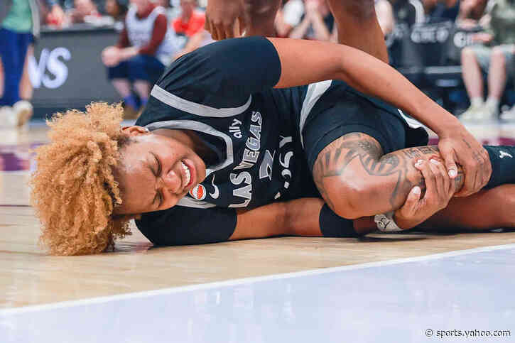 Aces' NaLyssa Smith to miss remainder of regular season after suffering non-contact leg injury