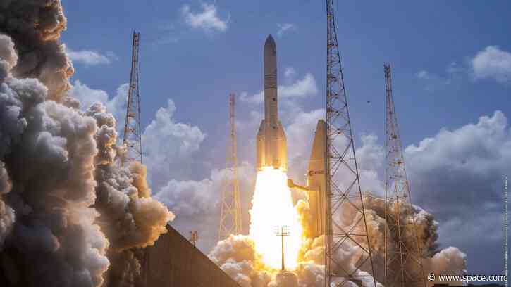 Powerful Ariane 6 rocket launches European weather satellite to orbit