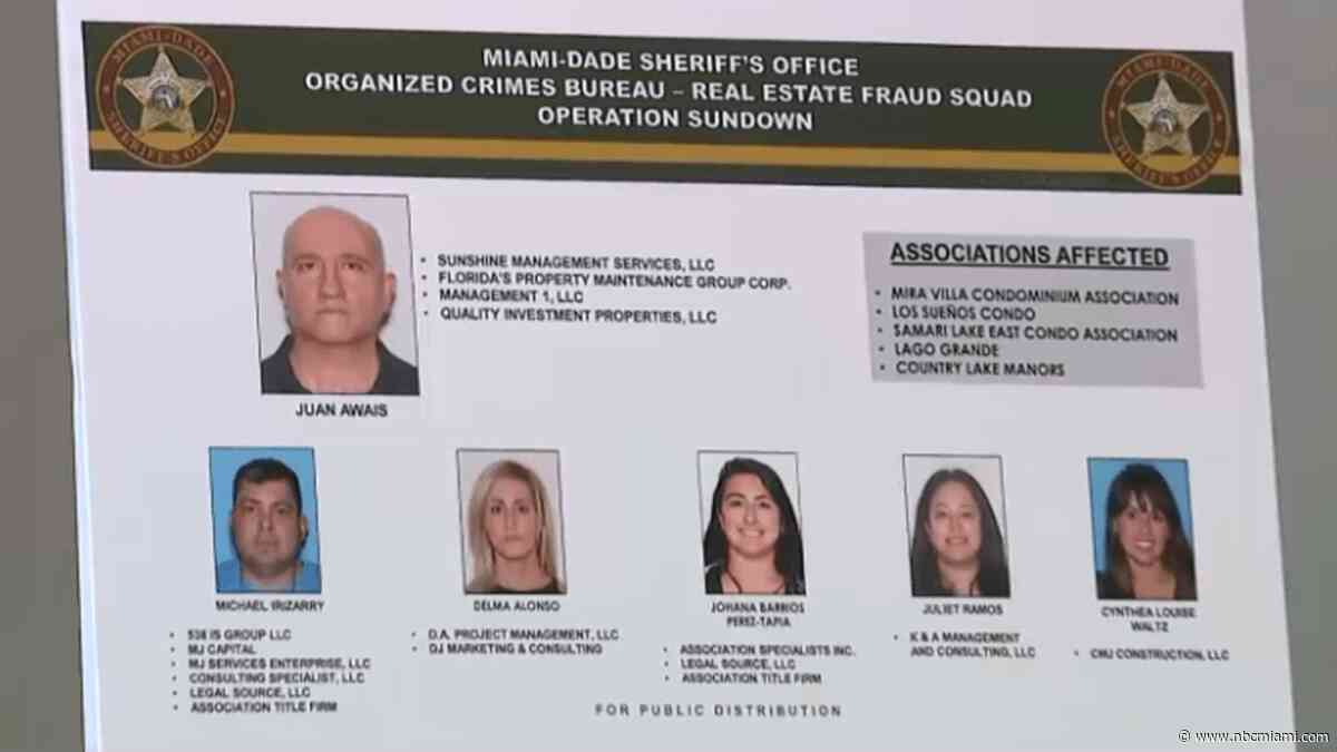 6 arrested in scheme to steal over $5.8M from Miami-Dade condos, sheriff says