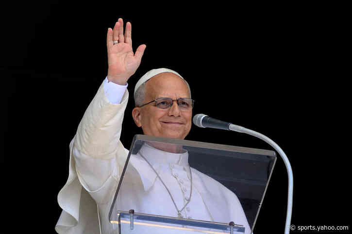 White Sox gift Chicago native Pope Leo XIV a team-branded mitre