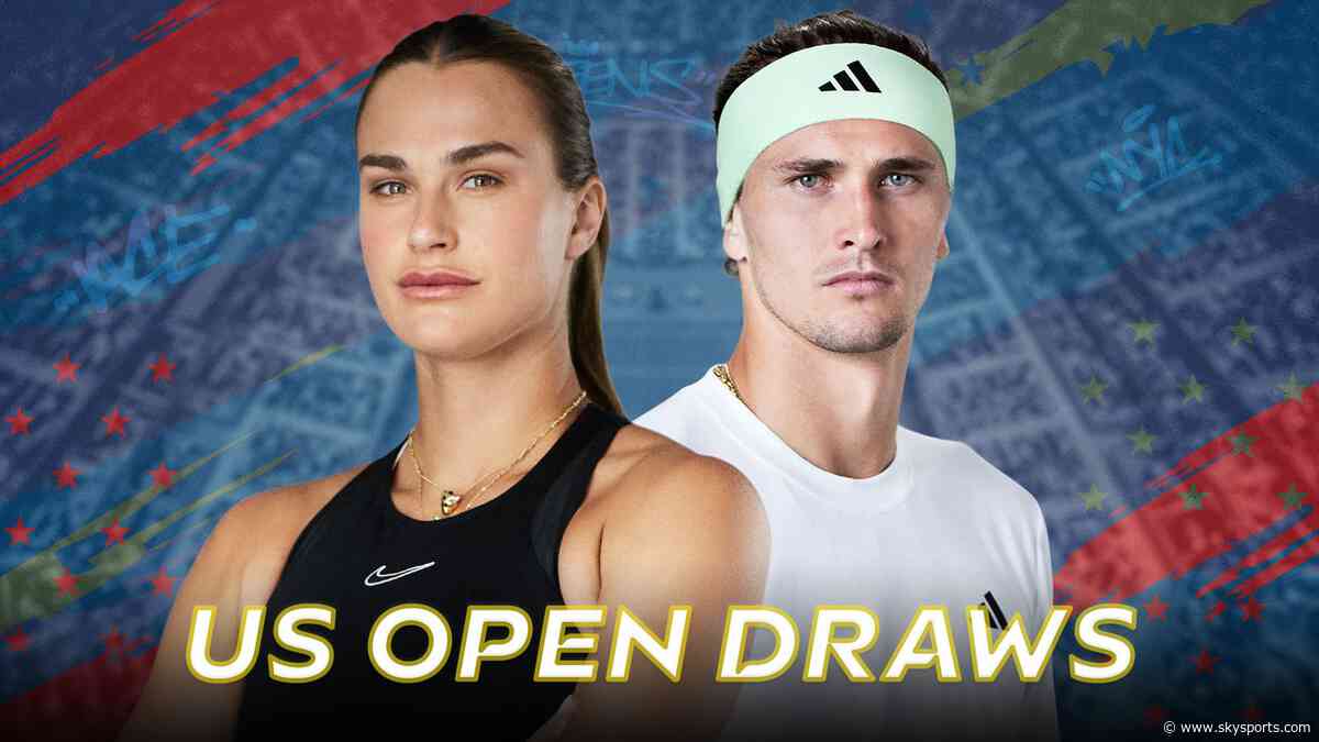 US Open first-round draw with Alcaraz, Zverev, Fery, Boulter and Sabalenka playing