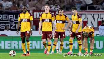 FREIBURG 4 MOTHERWELL 1: Brave Steelmen see red again as they go down fighting against Europa League finalists Freiburg