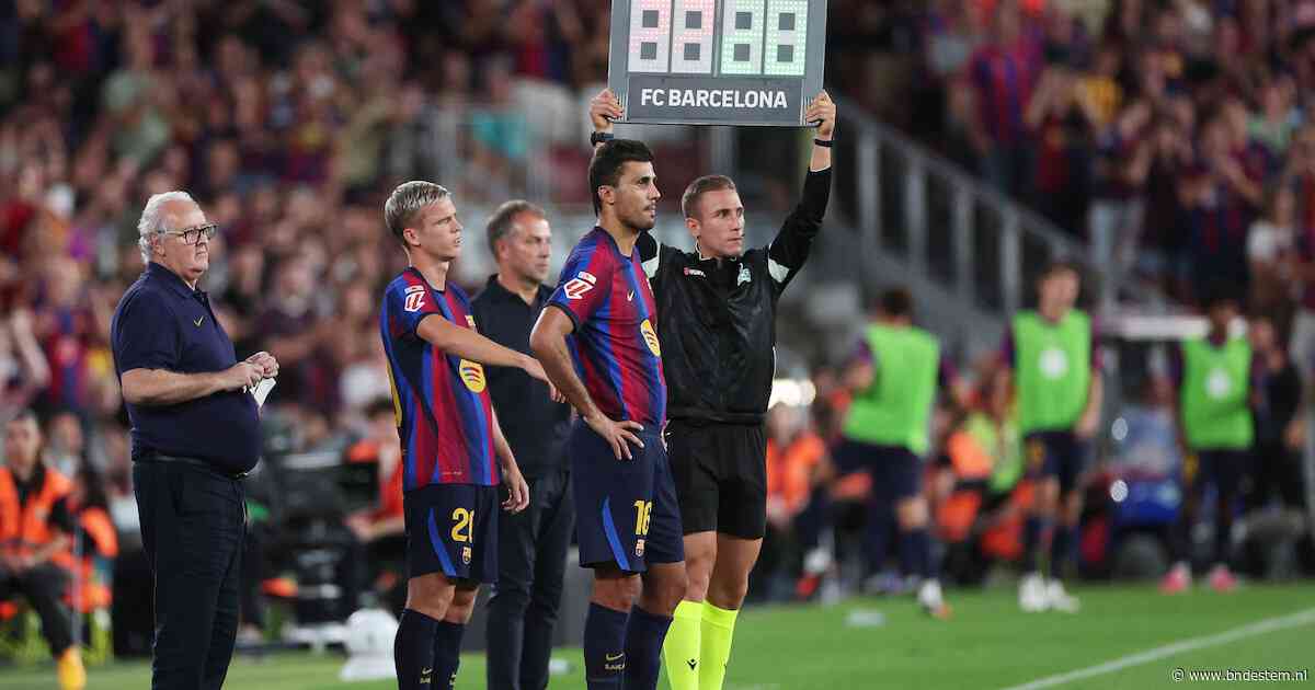 Barcelona wint ook tweede duel in La Liga, Rodri maakt zijn debuut