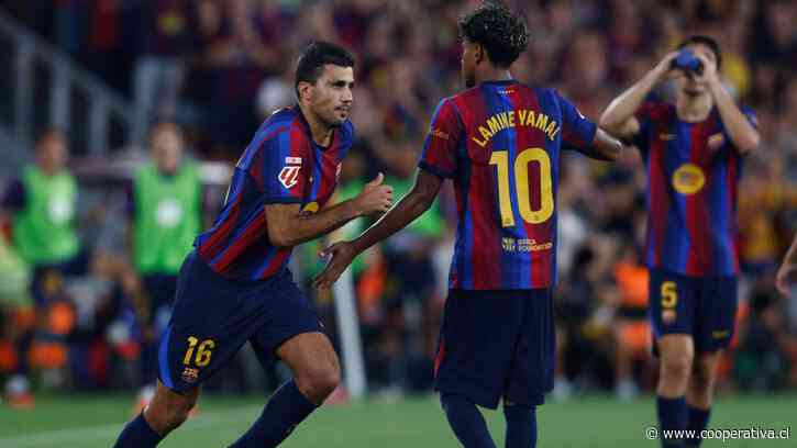 FC Barcelona venció a Athletic Club en el debut de Rodri y quedó líder en España