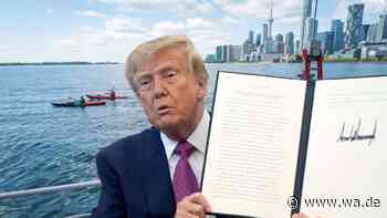 Trotz-Reaktion auf Zoll-Streit mit Kanada: Trump tauft See an Grenze um – Ozean als nächstes dran?