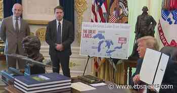 President Trump signs order renaming Lake Ontario "Lake America"