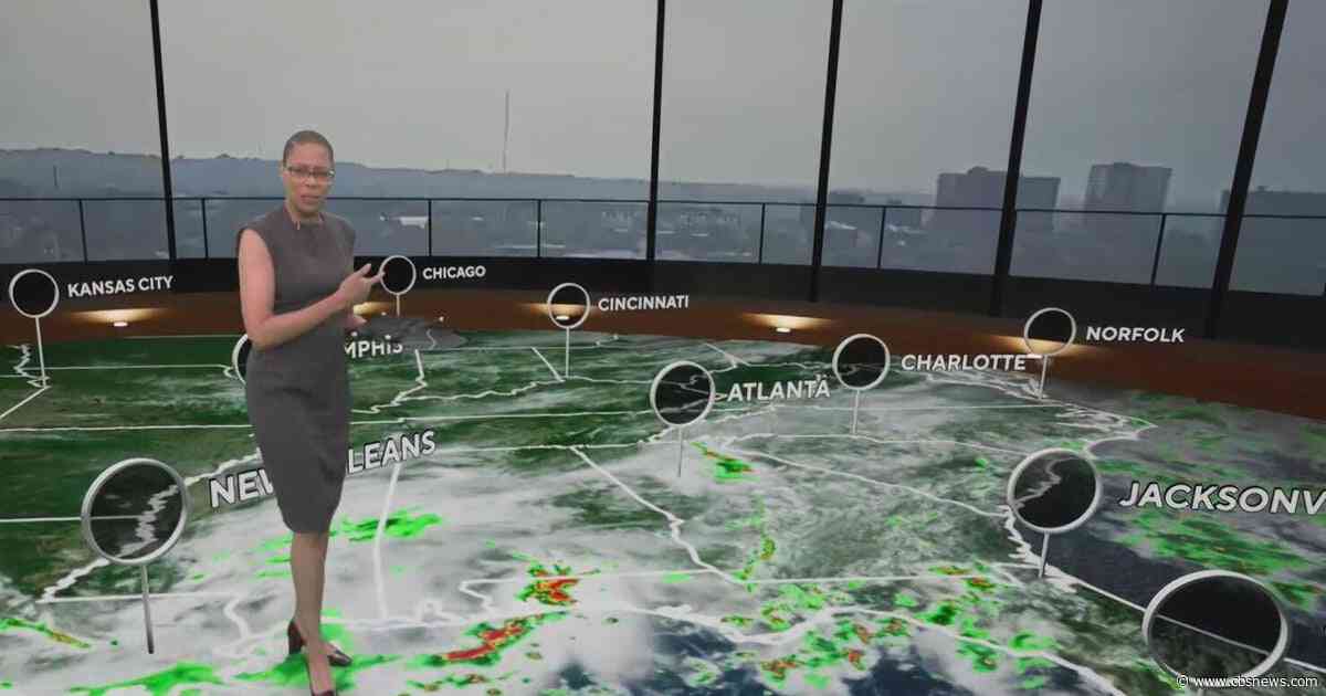 Cold front brings thunderstorms and potential flooding across Georgia