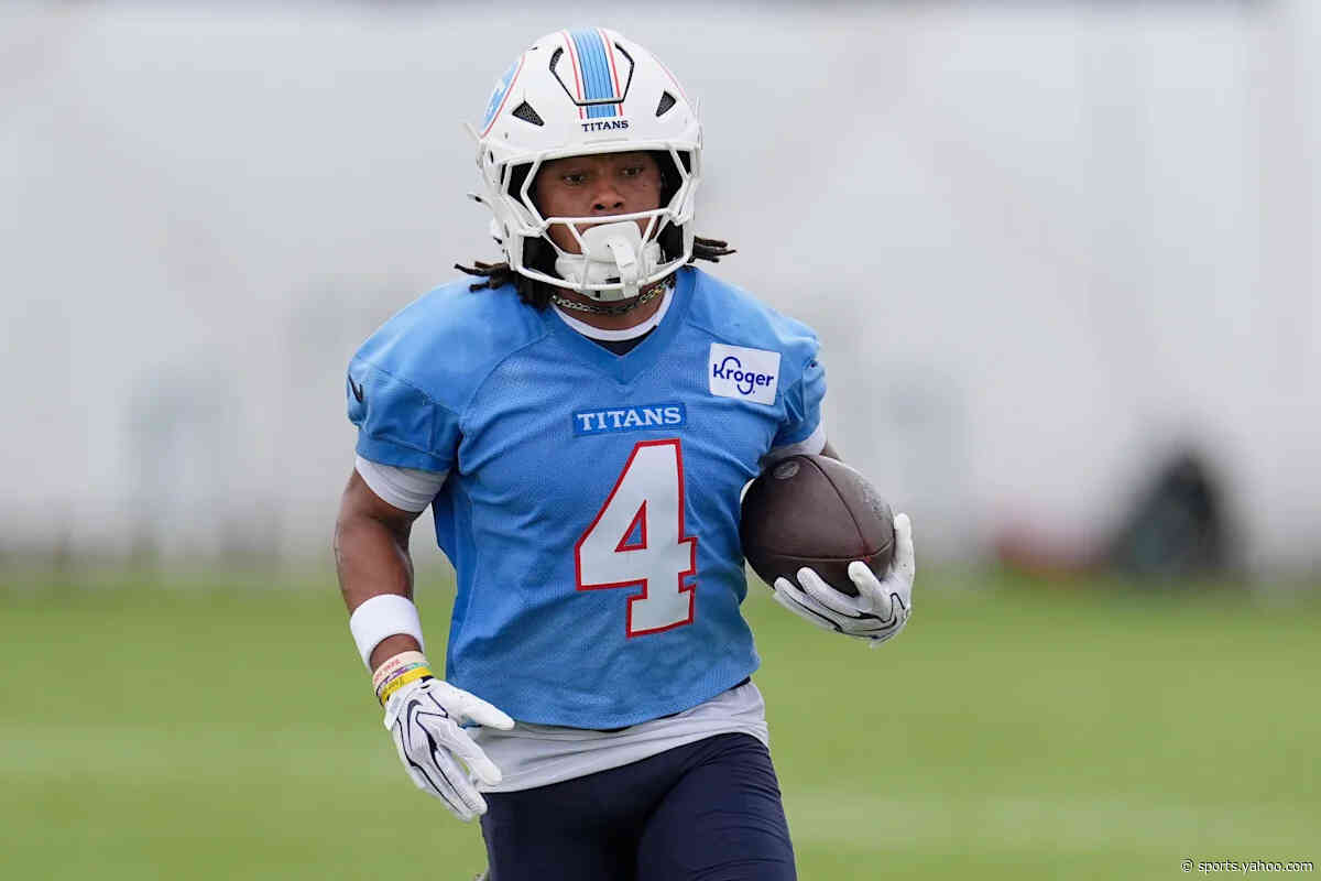 Titans WR Wan'Dale Robinson evaluated for concussion after sustaining 'cheap' hit in joint practice with Bears