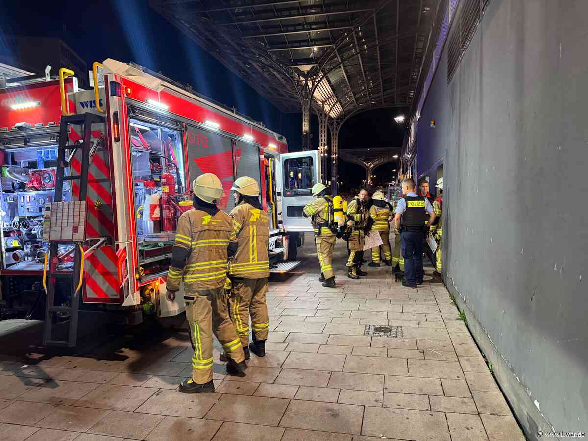 Feuerwehreinsatz im Kölner Hauptbahnhof