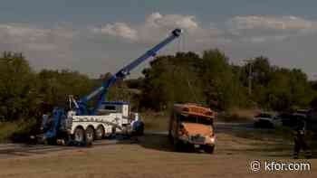 Injured Mustang High School student recounts bus rollover crash