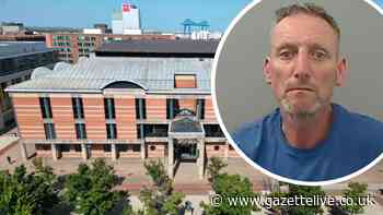 Drunk thug strangled petrified woman as police knocked on door