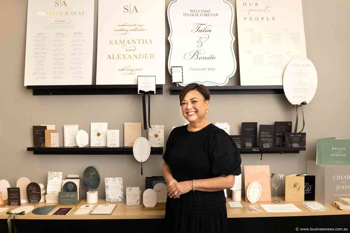Wedding stationers not standing still