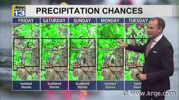 Drier, hotter weather returns Friday across New Mexico