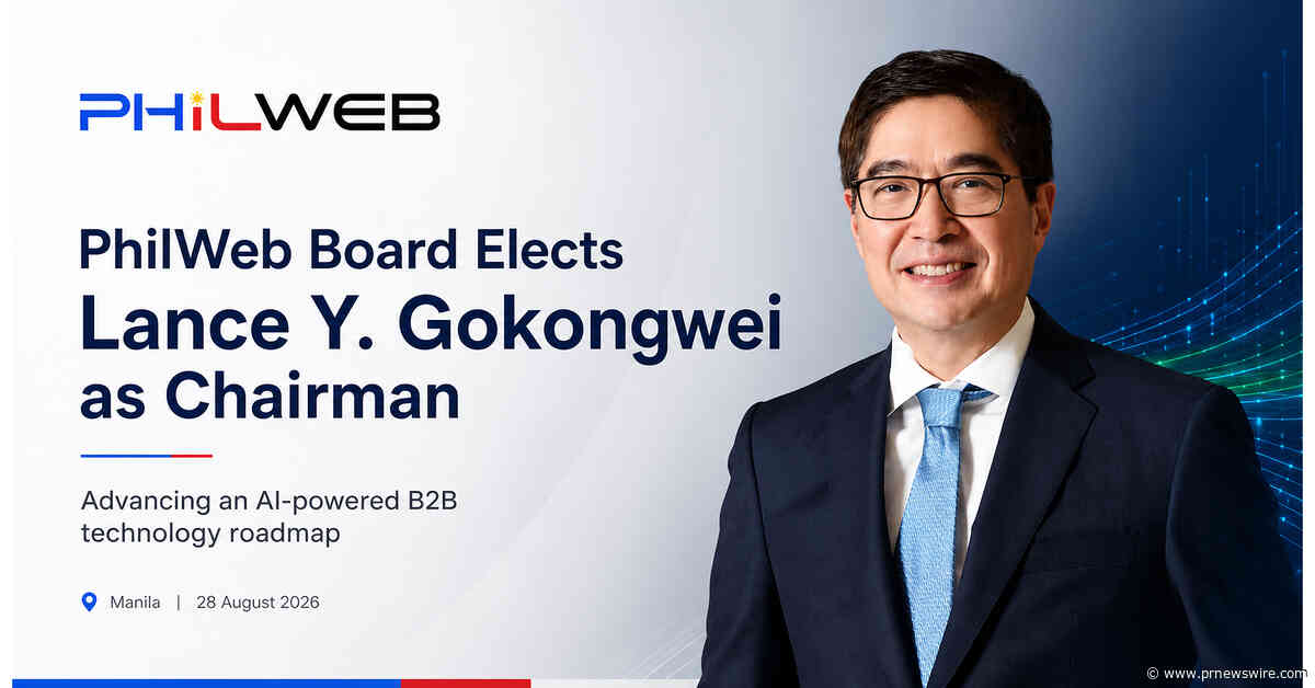 PhilWeb Elects Conglomerate Leader Lance Y. Gokongwei as Chairman to Accelerate AI Infrastructure and Transnational Ecosystem Expansion