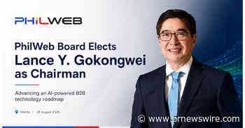 PhilWeb Elects Conglomerate Leader Lance Y. Gokongwei as Chairman to Accelerate AI Infrastructure and Transnational Ecosystem Expansion