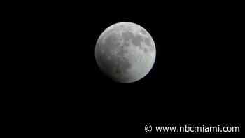 Near-total lunar eclipse shines over South Florida skies