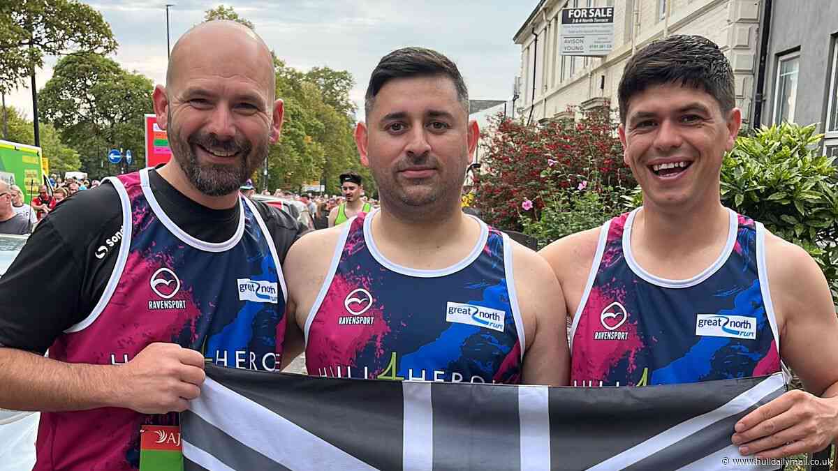 Veteran Martin Chadburn inspires three friends' Great North Run fundraiser