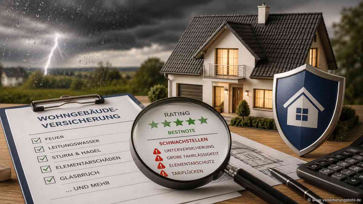 Wohngebäudeversicherung im Rating: Tarife, Bestnoten und Schwachstellen