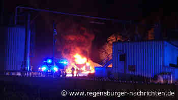 Brand im Bereich einer Biogasanlage im Regensburger Norden