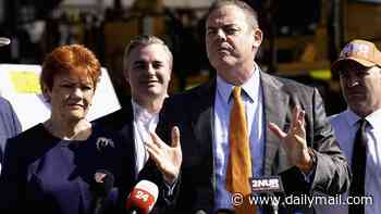 Pauline Hanson interrupts One Nation candidate when he answers a question in Japanese: 'Excuse me'