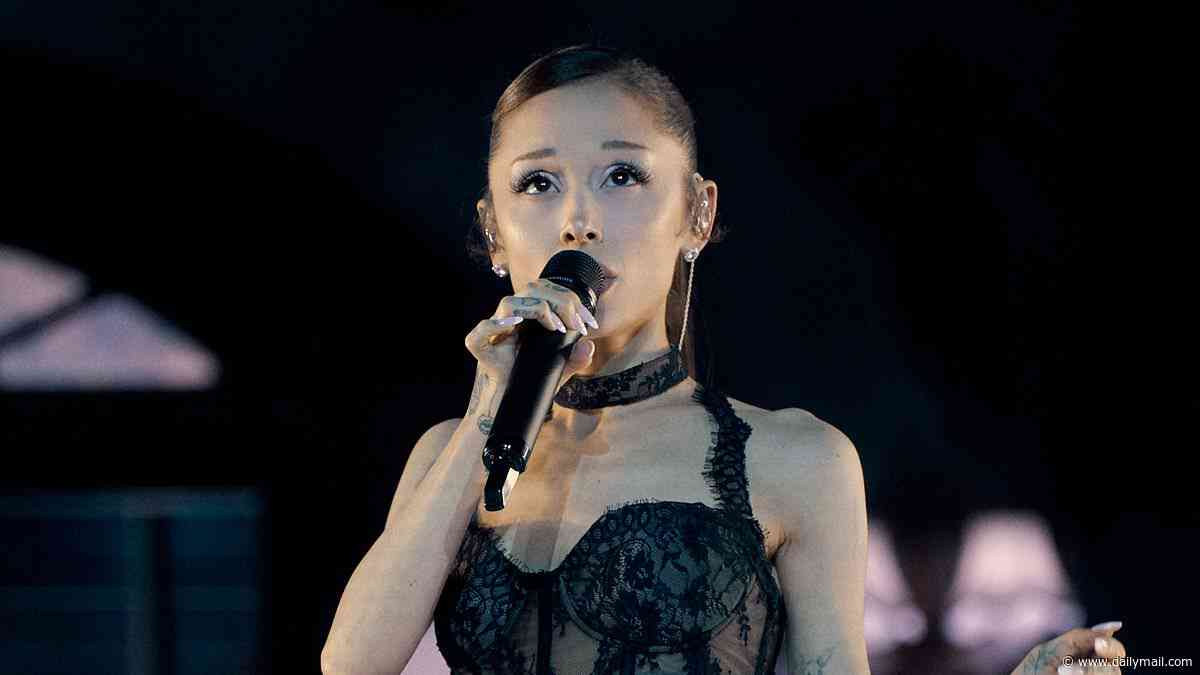 Ariana Grande shares poignant pre-show tribute to Dolly Parton during her Eternal Sunshine concert in London just five days before she's due to take a break from showbusiness