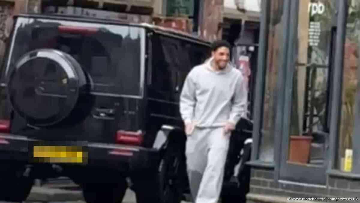 Man City star's £200k Mercedes 'clamped on Manchester back street as he got haircut'