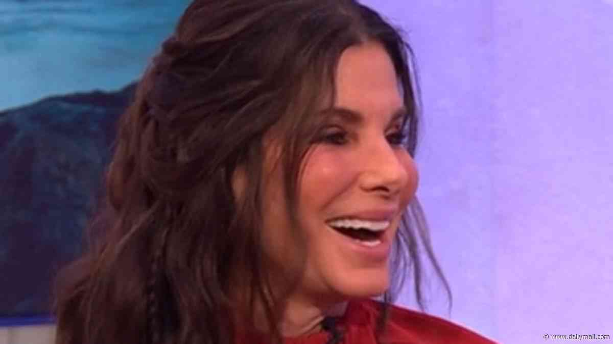 Sandra Bullock is left in hysterical giggles as she makes very racy joke about her Practical Magic 2 co-star Nicole Kidman live on The One Show