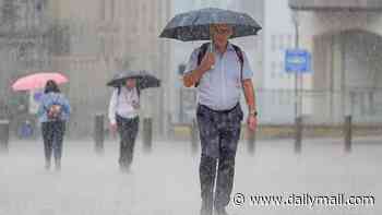 New storm warning is issued across England and Wales as August Bank Holiday weekend brings thunder, lightning and hail