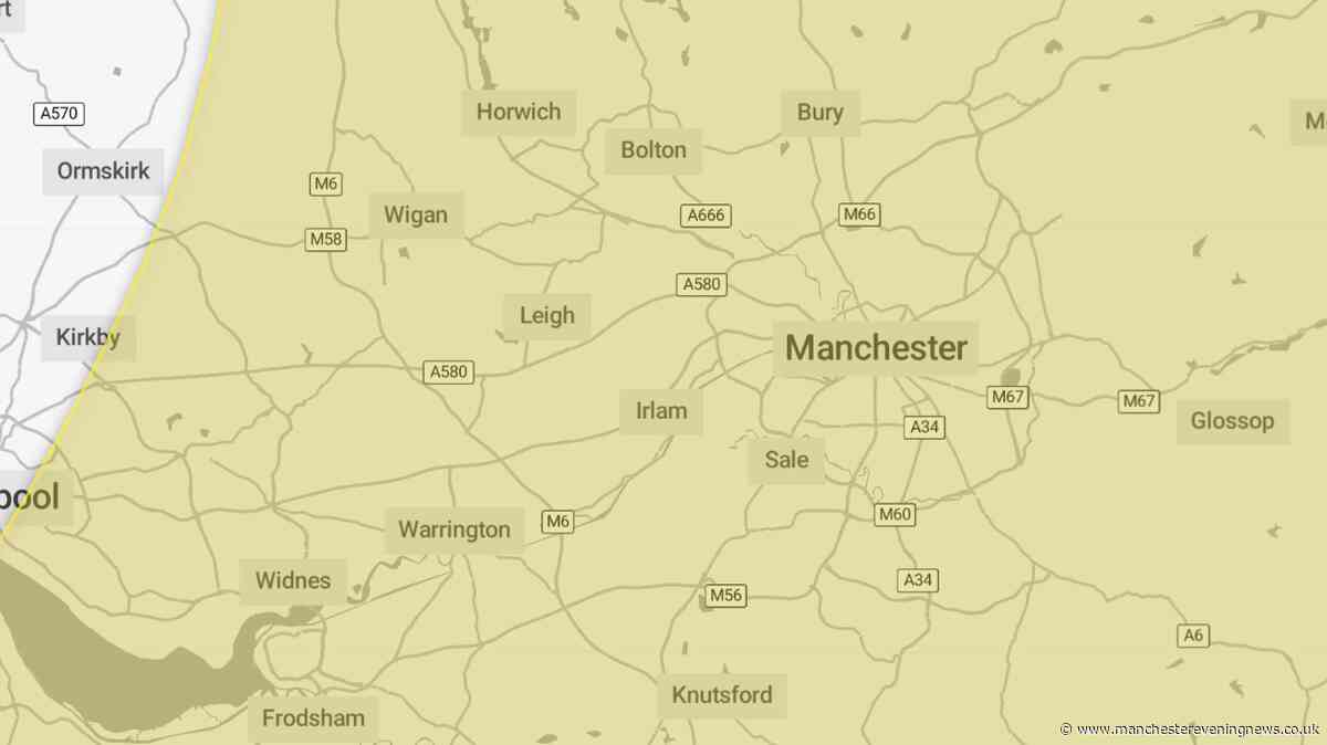 Met Office issues new nine-hour thunderstorm warning for Greater Manchester