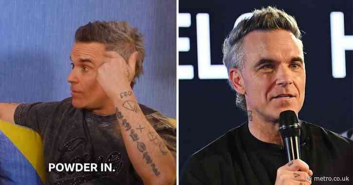 Robbie Williams considers drastic action as he reveals his hair is ‘on its way out’