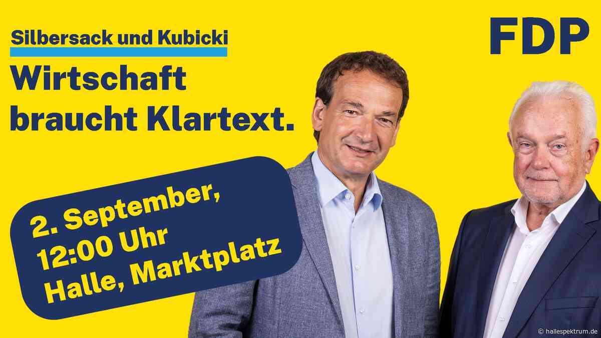 Wolfgang Kubicki kommt zu Wahlkampfveranstaltung auf den Marktplatz