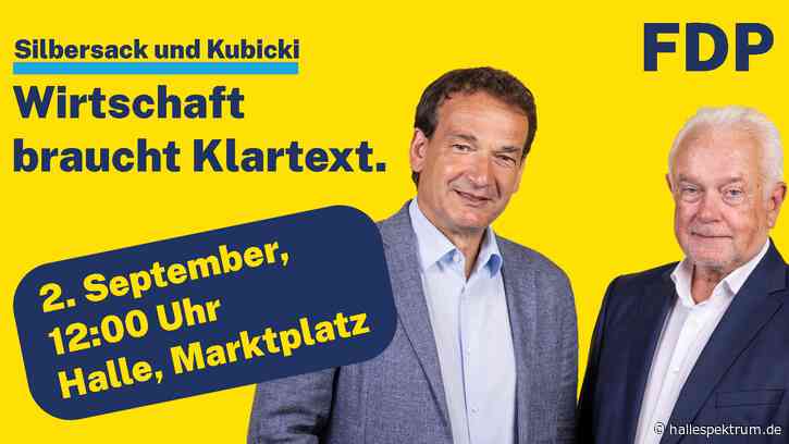 Wolfgang Kubicki kommt zu Wahlkampfveranstaltung auf den Marktplatz