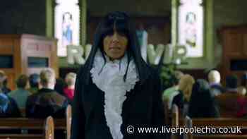 Get Claudia Winkleman's dramatic autumnal look in The Celebrity Traitors promo